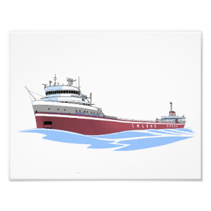 Grote Meren, vrachtschip Edward L. Ryerson (billbo Foto Afdruk
