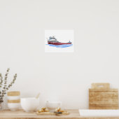Grote Meren, vrachtschip Edward L. Ryerson CML Poster (Keuken)