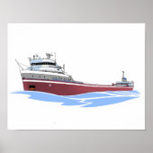 Grote Meren, vrachtschip Edward L. Ryerson CML Poster (Voorkant)