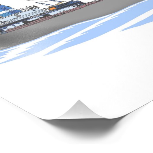 Grote meren, vrachtschip Ernest R. Breech Rouge St Foto Afdruk (Hoek)