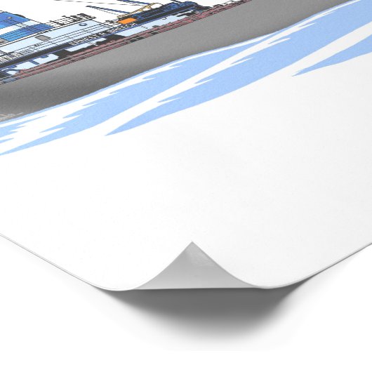 Grote meren, vrachtschip Ernest R. Breech Rouge St Poster (Hoek)