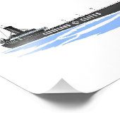 Grote Meren, vrachtschip, Grand Island Foto Afdruk (Hoek)