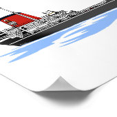 Grote Meren, vrachtschip H. Browsen Poster (Hoek)