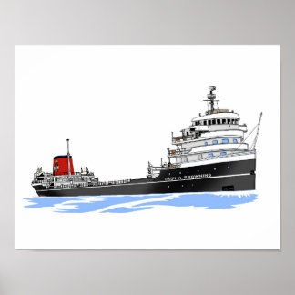 Grote Meren, vrachtschip H. Browsen Poster