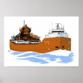 Grote meren vrachtschip Hon. James L. Oberstar Poster (Voorkant)