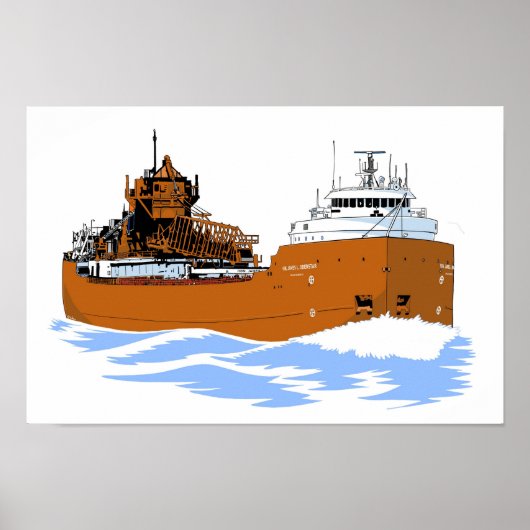 Grote meren vrachtschip Hon. James L. Oberstar Poster (Voorkant)
