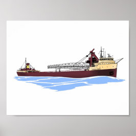 Grote meren, vrachtschip J. Burton Ayers Columbia Poster