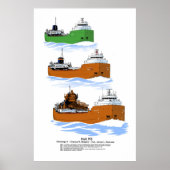 Grote Meren, vrachtschip James Oberstar geschieden Poster (Voorkant)