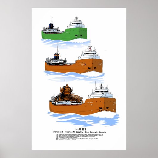 Grote Meren, vrachtschip James Oberstar geschieden Poster (Voorkant)