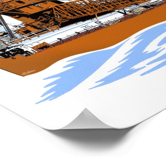 Grote Meren, vrachtschip Kaye E. Barker Poster (Hoek)