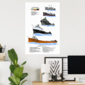Grote meren, vrachtschip Lee A. Tregurtha Geschied Poster (Thuiskantoor)