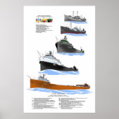 Grote meren, vrachtschip Lee A. Tregurtha Geschied Poster (Voorkant)