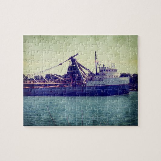 Grote Meren, vrachtschip Legpuzzel (Horizontaal)