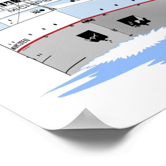 Grote Meren, vrachtschip Michipicoten Poster (Hoek)