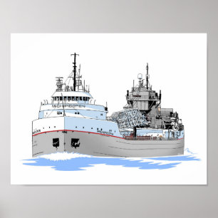 Grote Meren, vrachtschip Michipicoten Poster