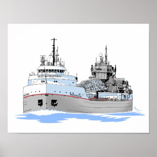 Grote Meren, vrachtschip Michipicoten Poster