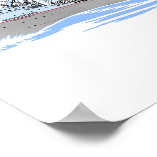 Grote Meren, vrachtschip Mississagi Poster (Hoek)