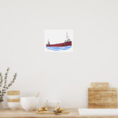 Grote Meren, vrachtschip Sylvania (vroeg) Poster (Keuken)