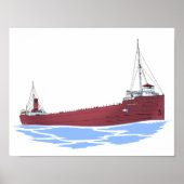 Grote Meren, vrachtschip Sylvania (vroeg) Poster (Voorkant)