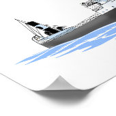 Grote Meren vrachtschip Thomas Adams nieuwe stuurh Poster (Hoek)