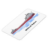 Grote meren, vrachtschip Wilfred Sykes, recht dek Magneet (Linkerzijde)