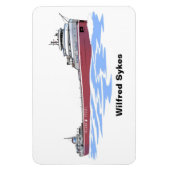 Grote meren, vrachtschip Wilfred Sykes, recht dek Magneet (Verticaal)