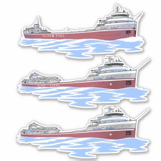 Grote meren, vrachtschip Wilfred Sykes Sticker (Voorkant)