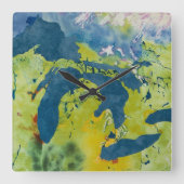 Grote Meren wandklok (Voorkant)