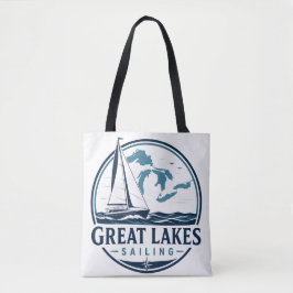 Grote Meren Zeilen Tote Bag
