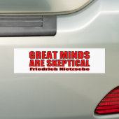 Grote Meren zijn sceptisch Bumpersticker (Op auto)