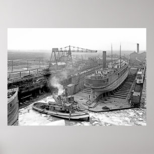 Grote Merentechniek werkt Poster