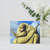 grote merino - gezicht briefkaart (Staand voorkant)