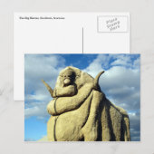 grote merino-schaap briefkaart (Voorkant / Achterkant)