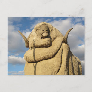 grote merinohoorns briefkaart