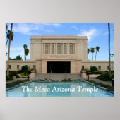 Grote Mesa Arizona Temple Print (Voorkant)