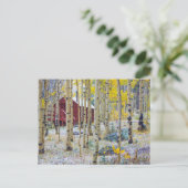 Grote Mesa Solitaire kap in een bos Briefkaart (Staand voorkant)