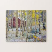 Grote Mesa Solitaire kap in een bos Legpuzzel (Horizontaal)