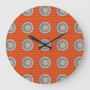Grote  met Oranje Chevron Klok