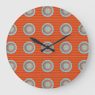Grote met Oranje Chevron Klok