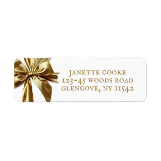 Grote metalen goudkleurige oude stijllettertype etiket