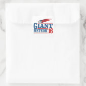 Grote Meteoor 2016 Vierkante Sticker (Tas)