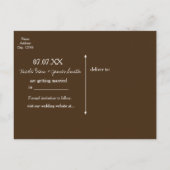 Grote Metselaars Pot & Jute Kant Rustieke Save the Aankondigingskaart (Achterkant)