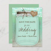 Grote metselwerfpotmunt + lichten rustieke bewaar  aankondigingskaart (Voorkant / Achterkant)