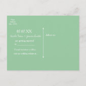 Grote metselwerfpotmunt + lichten rustieke bewaar  aankondigingskaart (Achterkant)