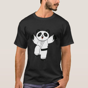 Grote Mial Panda Beer Karate Kungfu gevecht T-shirt