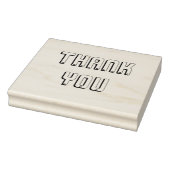 Grote moderne dank u rubberstempel (Stempel)