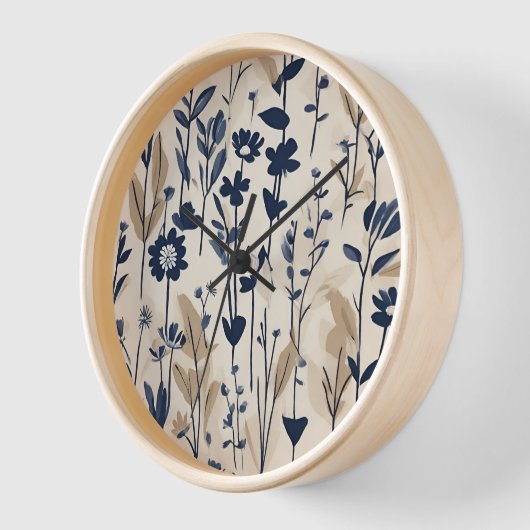 Grote moderne Nave Blue Wildflower (Hoek)