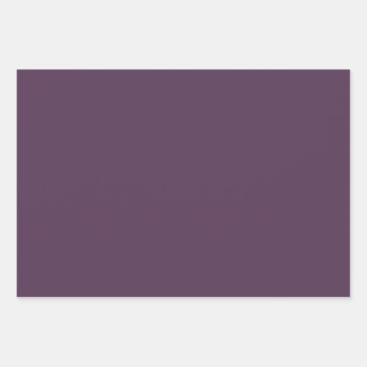 Grote moderne Paarse aubergine bloem Inpakpapier Vel (Voorkant 2)