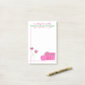 Grote moderne schooluitkeers post-it® notes (Op bureau)