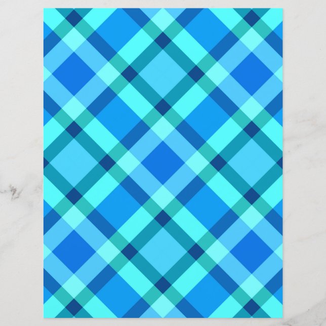Grote moderne spelden, kobalt Blue en Turquoise (Voorkant)